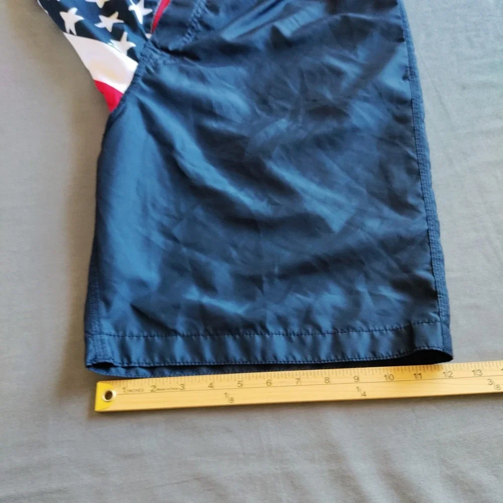 Old Navy American Flag Patriotic Board Swim Resorts Beach Graphic Shorts Men XXL